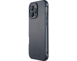 Mujjo - Shield Case Mag geschikt voor iPhone 16 Pro Max Hoesje - Steel Blue