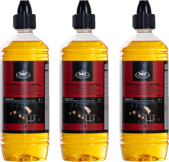 Bio citronella lampolie - Lampe olie - Anti muggen - 750 ml van Gardiol — afbeelding 2