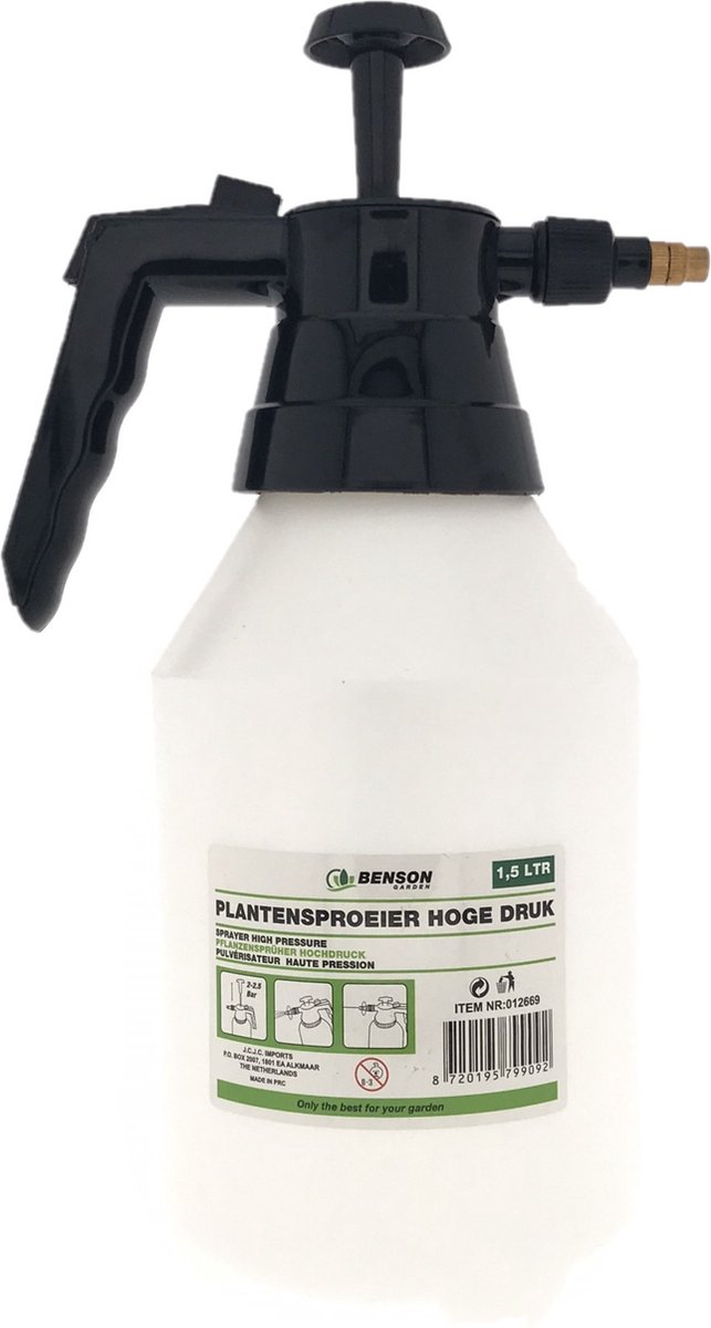 Bol.com Plantensproeier - Gardenline 1.5 Liter - Hoge Druk - Verstelbare Druk aanbieding