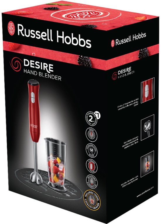 Russell Hobbs 24690-56 Desire Staafmixer - Rood — afbeelding 2