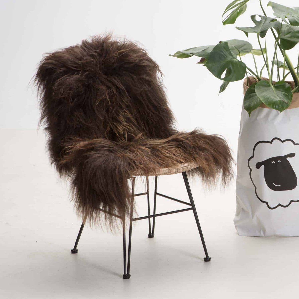 SHEEPY® | Schapenvacht | Rustý (Bruin) M (100-105cm) - Sheepy.cc