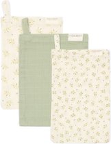 Washandjes set - Groen - Essentials - Blueberry Leaves