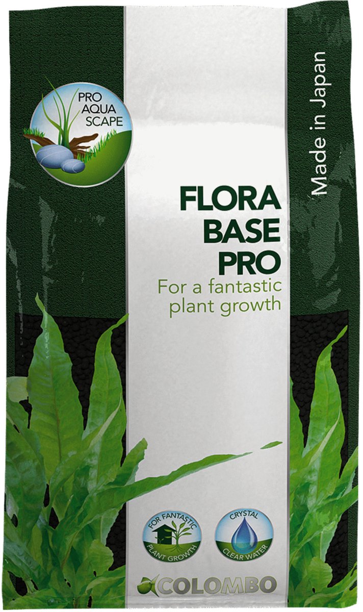 Flora Base Pro Grof - Aquarium -Voedingsbodem - 10 l Zwart