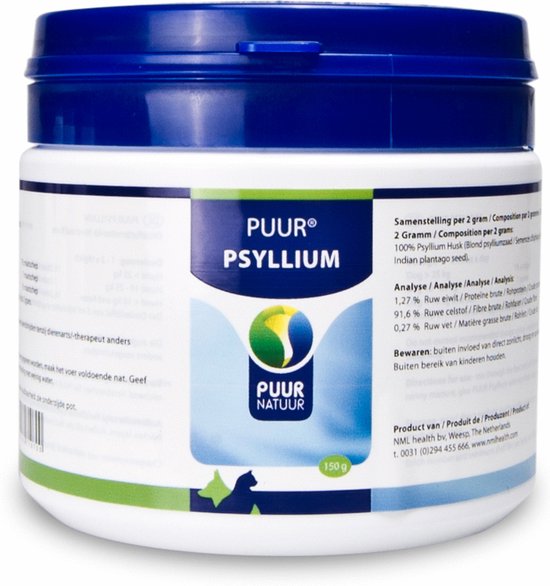Puur psyllium voor hond en kat - 1 st à 150 gr