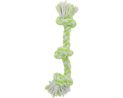 Adori Flostouw Xl Wit&Lime - Hondenspeelgoed - 60 cm