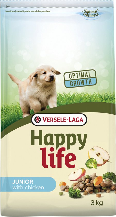 Happy Life Junior Chicken - Hondenvoer - 3 kg