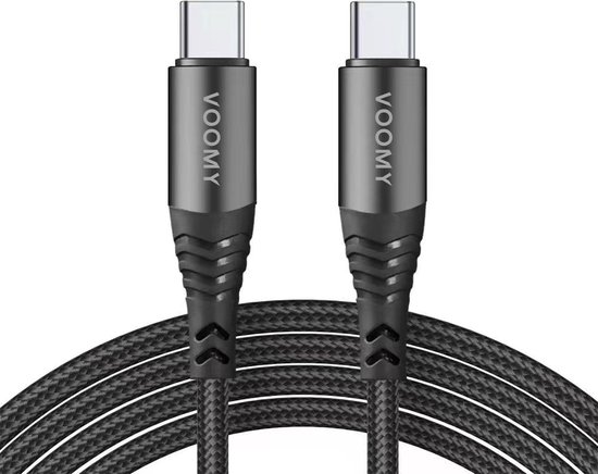 Câble de Recharge Voomy - 100W - USB-C - Zwart
