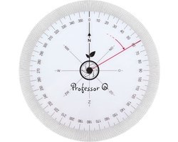 Koershoekmeter 126mm – 360° Graden – 2 Draaibare Schijven – Transparant Kunststof – Navigatie & Meetinstrument
