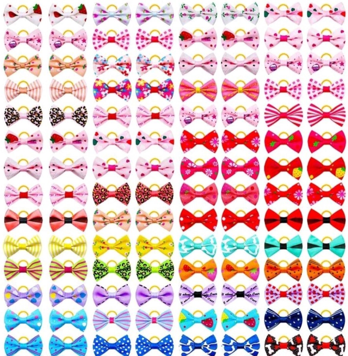 Adori Honden Strik - Hondenkleding - 10x5.5 cm Multi-Color - Feestkleding - Pets Place