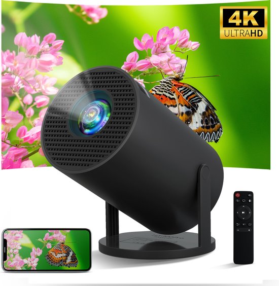 Draagbare Miniprojector met WiFi en, Optimale Beeldkwaliteit Draagbare Miniprojector met WiFi en, Optimale Beeldkwaliteit