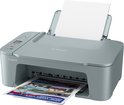 Grijze Canon Pixma printer die een brochure over New York City print.