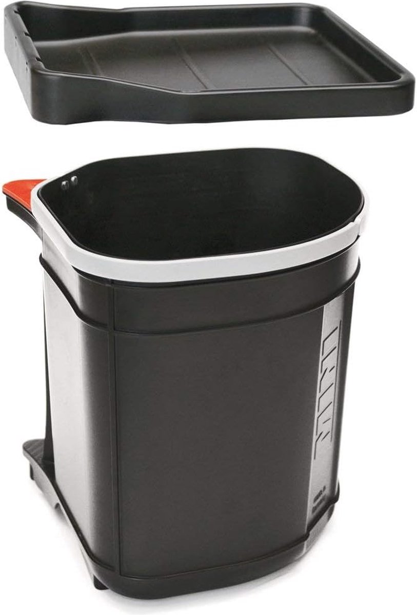 Goedkoopste Afvalemmer Sorteerder Mini 17.5L - Zwart - Ergonomisch en Functioneel