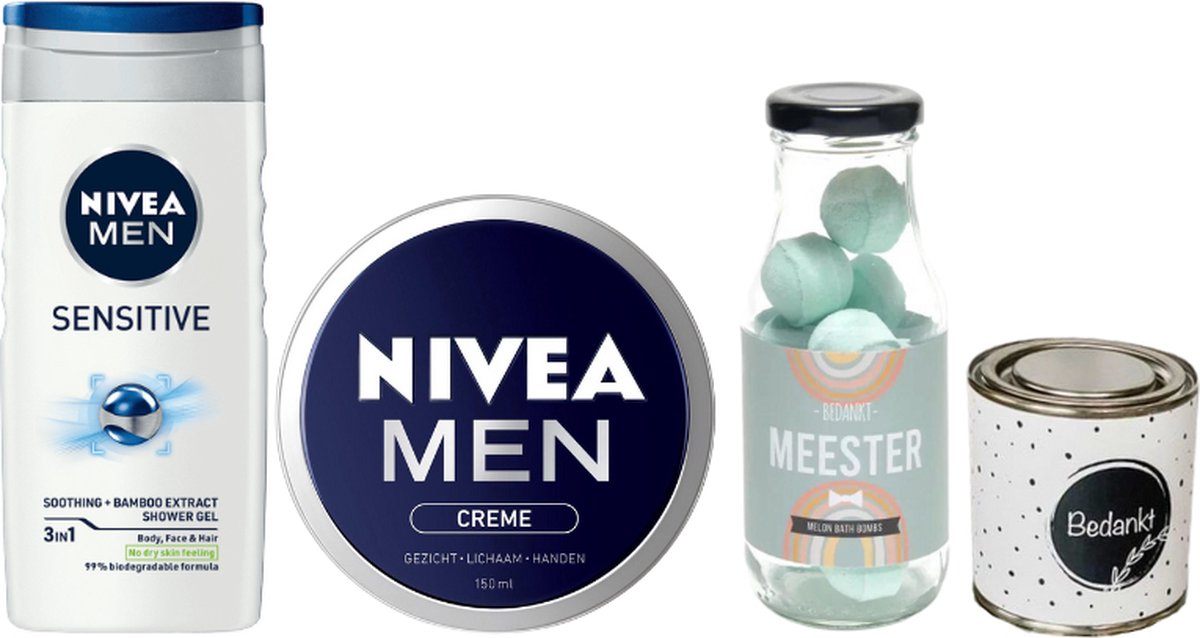 Goedkoopste Nivea Cadeauset Meester Bedankt