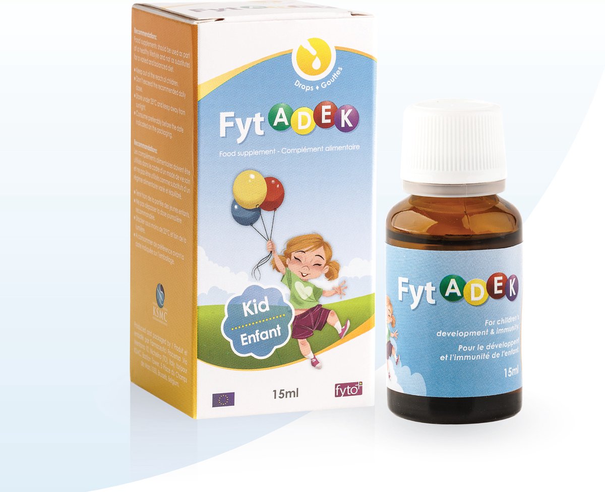 Goedkoopste FytADEK – Vitamine A D E K Druppels voor Groei & Weerstand | Vanaf de Geboorte – Voor Jonge Kinderen | Zonder Suiker of Kleurstoffen | FYTO | 15 ml
