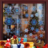 9 vel kerst raamstickers witte sneeuwvlok kerst raamdecoraties