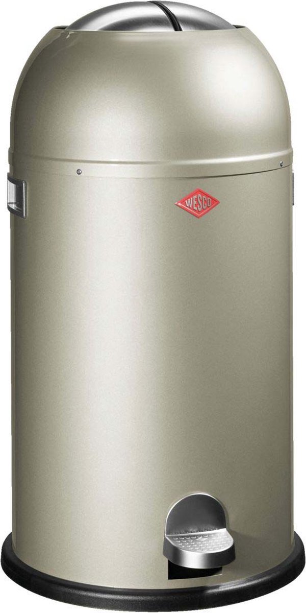 Goedkoopste Wesco Kickmaster Pedaalemmer - 33 liter - Nieuw zilver
