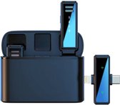 Bol.com Gizmo - Draadloze Microfoon - 2 stuks - Lavalier Microfoon - Lange Batterijduur - USB-C/AUX/Lightning - Dasspeld - Plug&... aanbieding