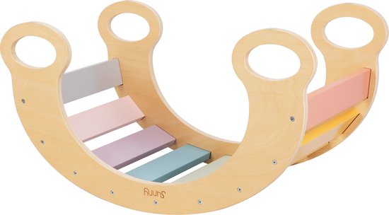 Sunny Marlie Rocker Pastel - Klimboog - Montessori Speelgoed - Multiplex - 3 tot 6 jaar van Sunny. — afbeelding 2