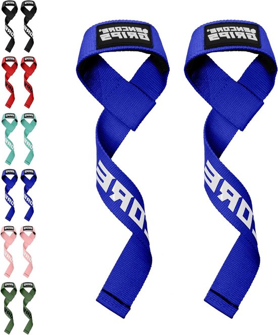 ATHLETIC AESTHETICS Lifting Straps - Paar, 60 Cm, Gevoerd - Voor Deadlifts, Pull-ups, Krachttraining