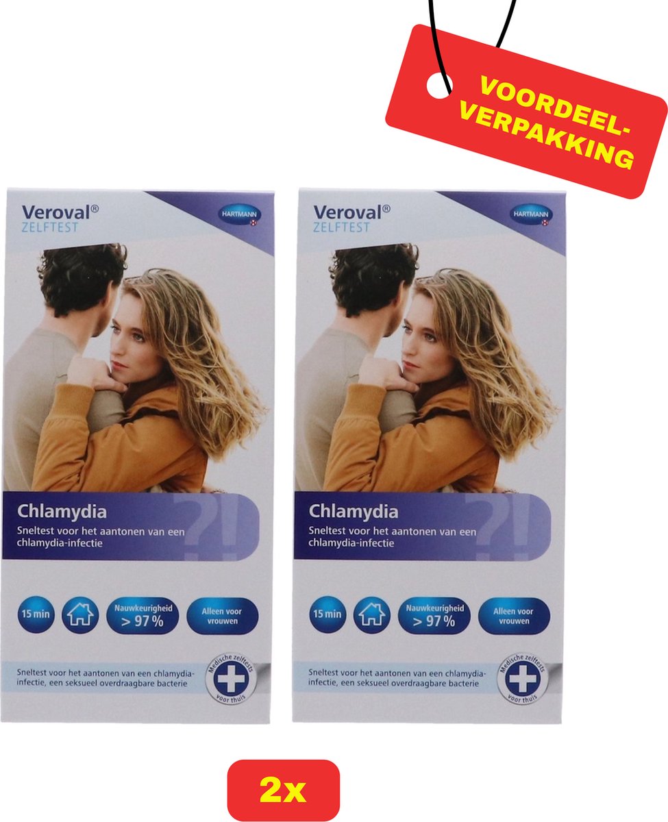 Goedkoopste 2 x Veroval Zelftest Chlamydia bij vrouwen - Voordeelverpakking!