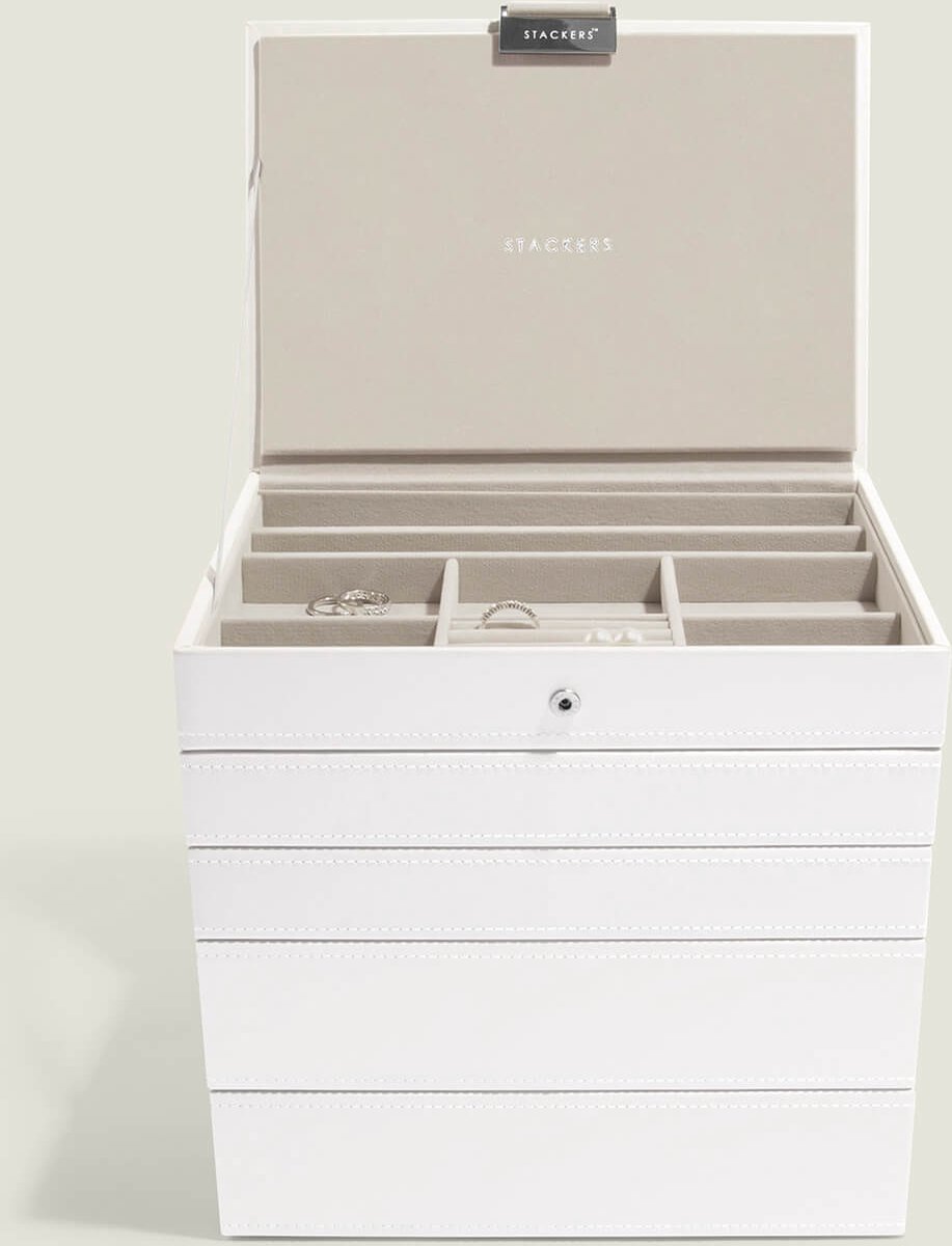 STACKERS WHITE - Sieradendoos - Juwelendoos - Sieradenhouder - Sieraden Organizer
