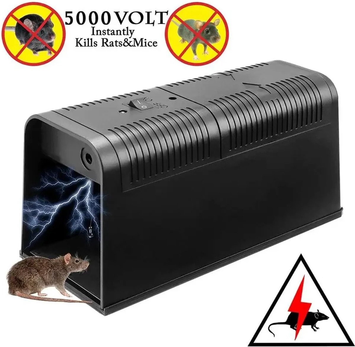 Wildor® Elektrische muizenval - Muizenverjager - Rattenval - Muizenvallen Voor Binnen - Muizengif alternatief