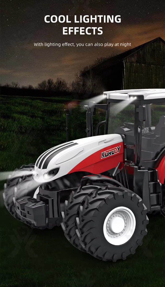 JMKA tractor speelgoed- tractor- boerderij speelgoed- boerderij- traktor- tractor speelgoed- tractor speelgoed met afstandsbediening — afbeelding 7