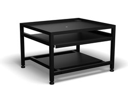Bodo® - Wasmachine Verhoger - Wasmachine Verhoger Met Uitschuifbare plank - Wasmachine opbouwmeubel - Wasmachine Sokkel - Universeel - Zwart