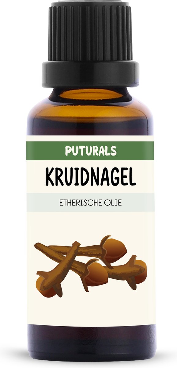 Goedkoopste Puturals Kruidnagelolie 100 Biologisch - 30ml - Puur en Vegan - Kruidnagel Etherische Olie voor Huid, Haar en Aromatherapie