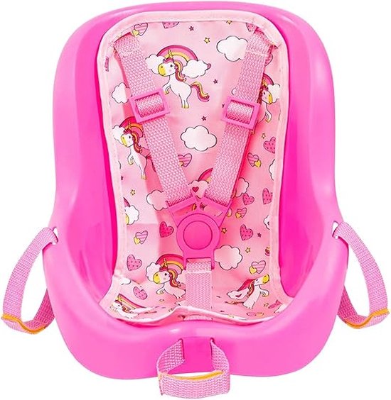 Equivera Fietszitje Pop - Poppenzitje Fiets - Fietsstoeltje Pop - Poppenzitje - Poppenzitje Voor Kinderfiets