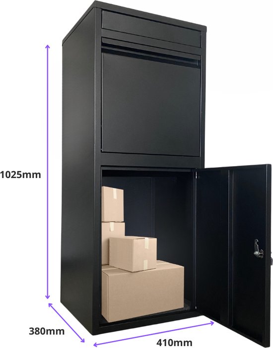 ParcelXL® - Pakketbrievenbus - Pakketbox - Vrijstaand - Brievenbus Hangend - XXL - Post & Pakketten