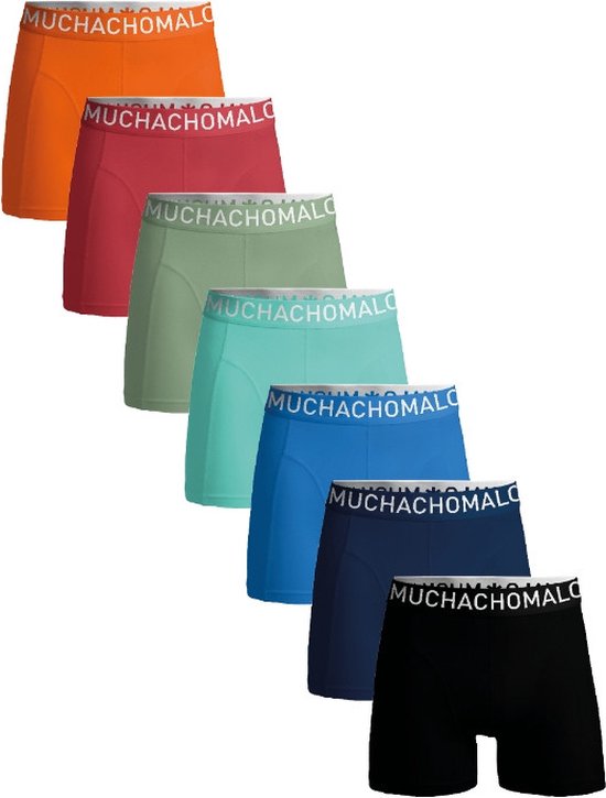 Muchachomalo Boxers Homme - Lot de 7 - Taille M - 95% Katoen - Sous-vêtements Homme