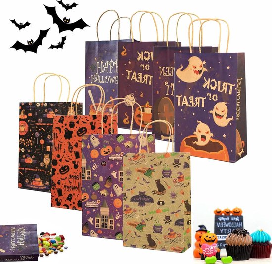 6 stuks cadeautasjes transparante bodemzakjes met handvat, herbruikbare draagtassen, verpakkingszakken voor winkelen, geschenken, levensmiddelen, verjaardag, bruiloft, Pasen, feest