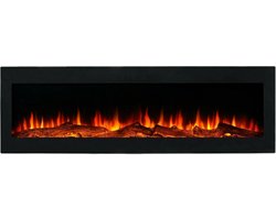 LumberQ In- Wand sfeerhaard Kira - 120 x 35 x 12,5 cm - Sfeerhaard - 3 kleuren - Wandhaard - Elektrische wand haard - Opbouwhaard