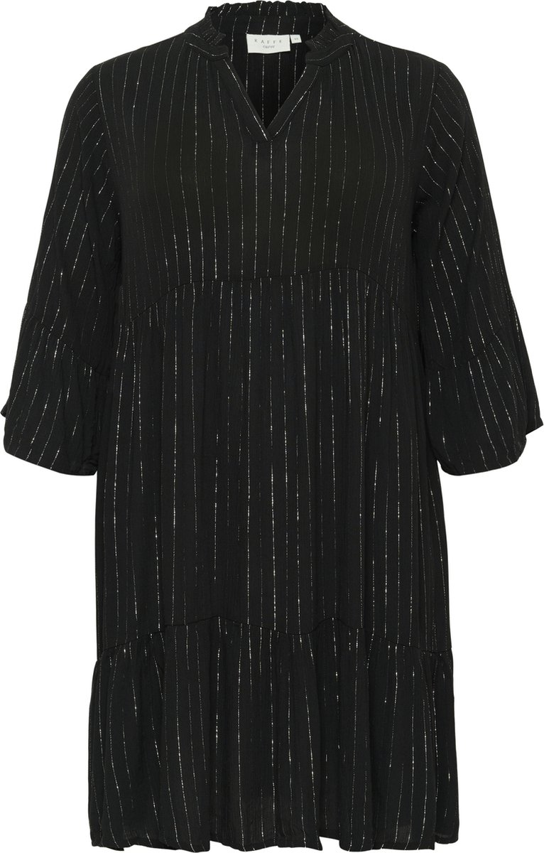 Kaffe Curve KClio Dames Jurk -Black Deep