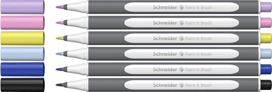 Stylo pinceau Schneider - Paint-it 070 - étui 5+1 offert - S-ML07010502