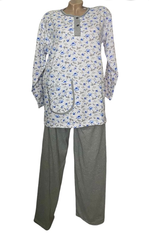 Camicia Lunga Tunica LOOK SDRAIATO Vokuhila Blu 44 46 48 50 52 54 56 58 - Foto 3