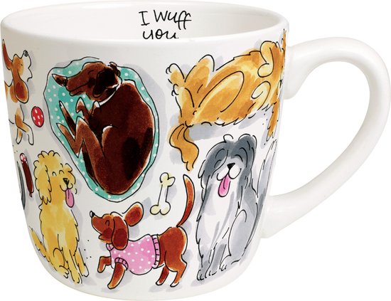 Blond Amsterdam, Dier: Cappuccino mok 0,5L Dog love