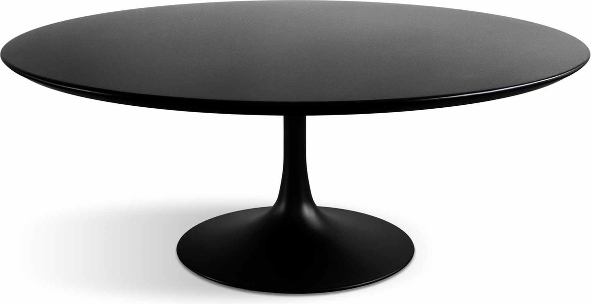 Flute Eettafel Zwart Ovaal