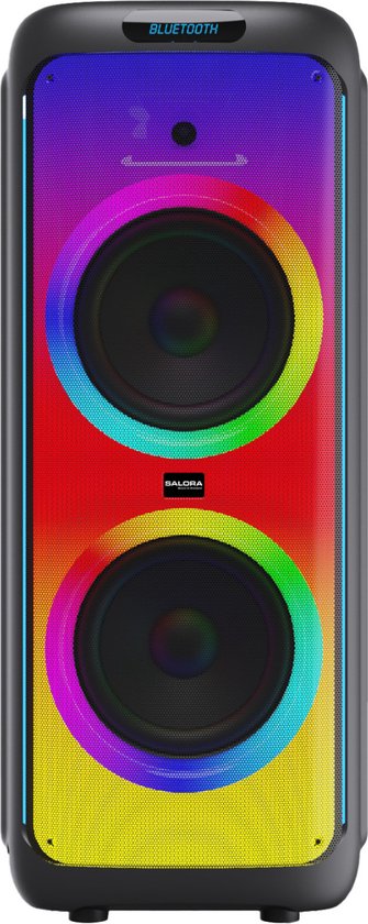 Salora PARTYBOX1200 - Party Speaker - Box - Partybox - Boombox - 1200 watt - LED verlichting