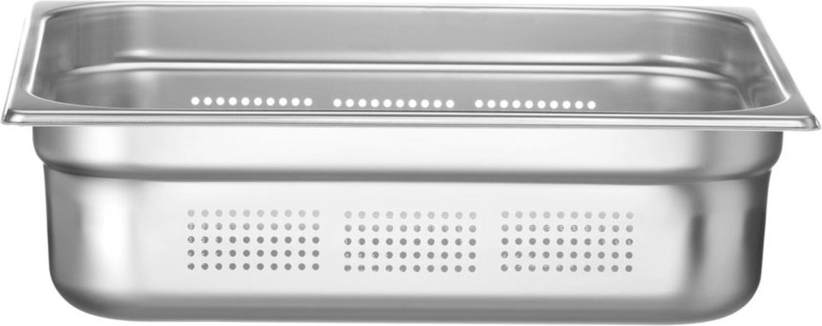 HENDI Gastronormbak – geperforeerd – roestvast staal – 9L – 100mm hoog