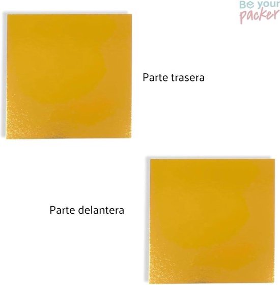 50 Stuks Ronde Taartplanken 25,4 Cm - Gouden Karton Met Geschulpte Rand