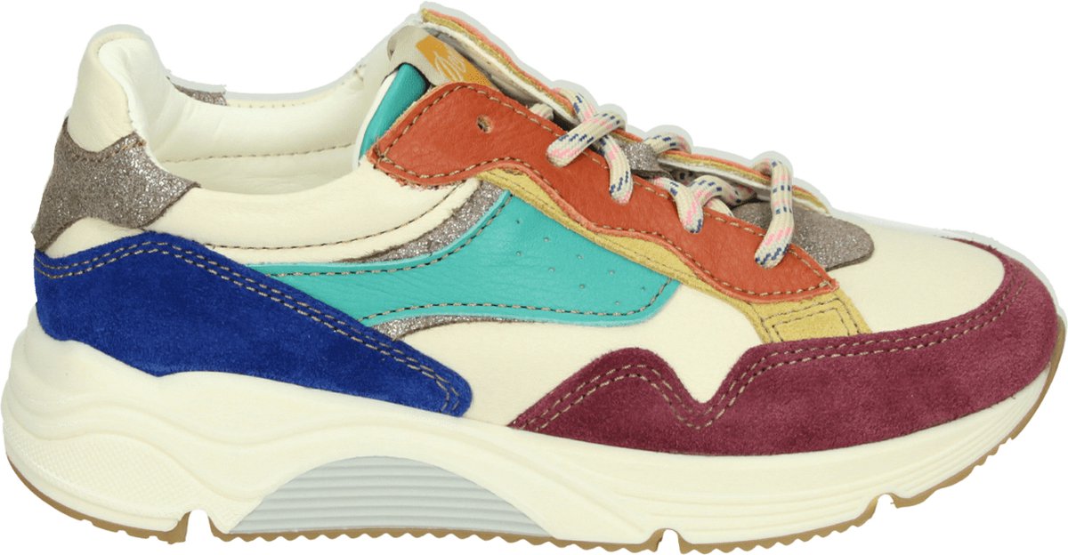 Ocra - D365 - Lage schoenenMeisjesKindersneakers - Kleur: Wit/beige - Maat: 34