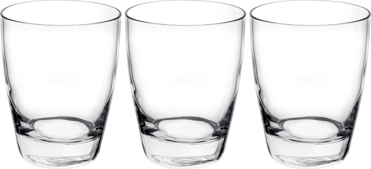 Bormioli Rocco Tumbler waterglazen - 3x - transparant - 280 ml - drinkglazen