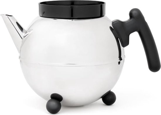 Theepot Bella Ronde 1,2L mat zwart