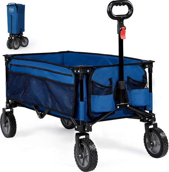 tectake® Opvouwbare bolderkar - Opvouwbare handkar met extra brede