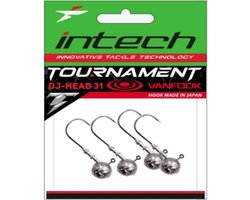 DJ-Head 31 Jighead - #7/0 - 10g - 3 stuks - Loodkop voor Roofvissen - Jigheads voor Shads & Softbaits