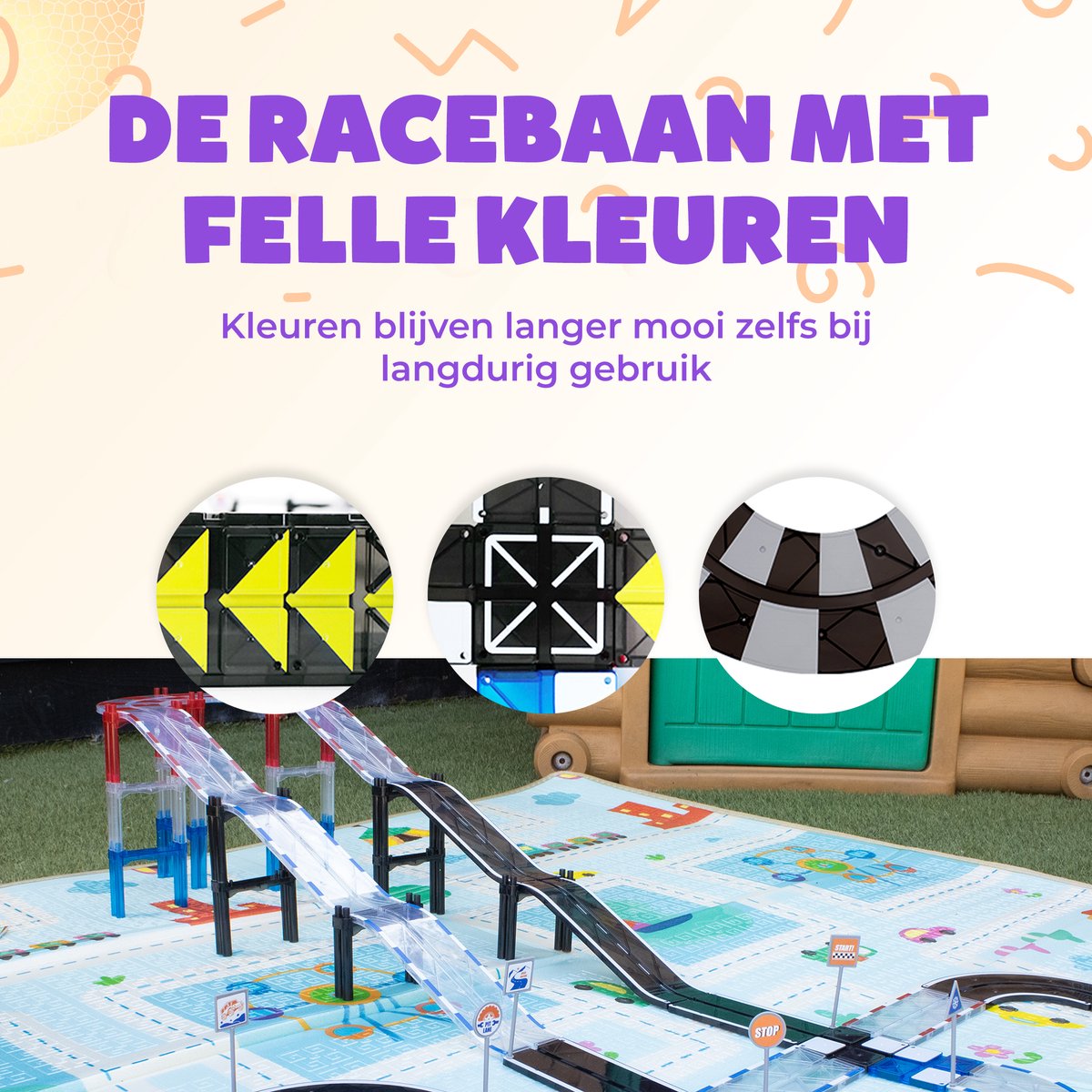 Magnetisch speelgoed Jongens – 3 tot 12 jaar – Auto Racebaan Elektrisch voor kinderen – Montessori Speelgoed – 72 Delig — afbeelding 9