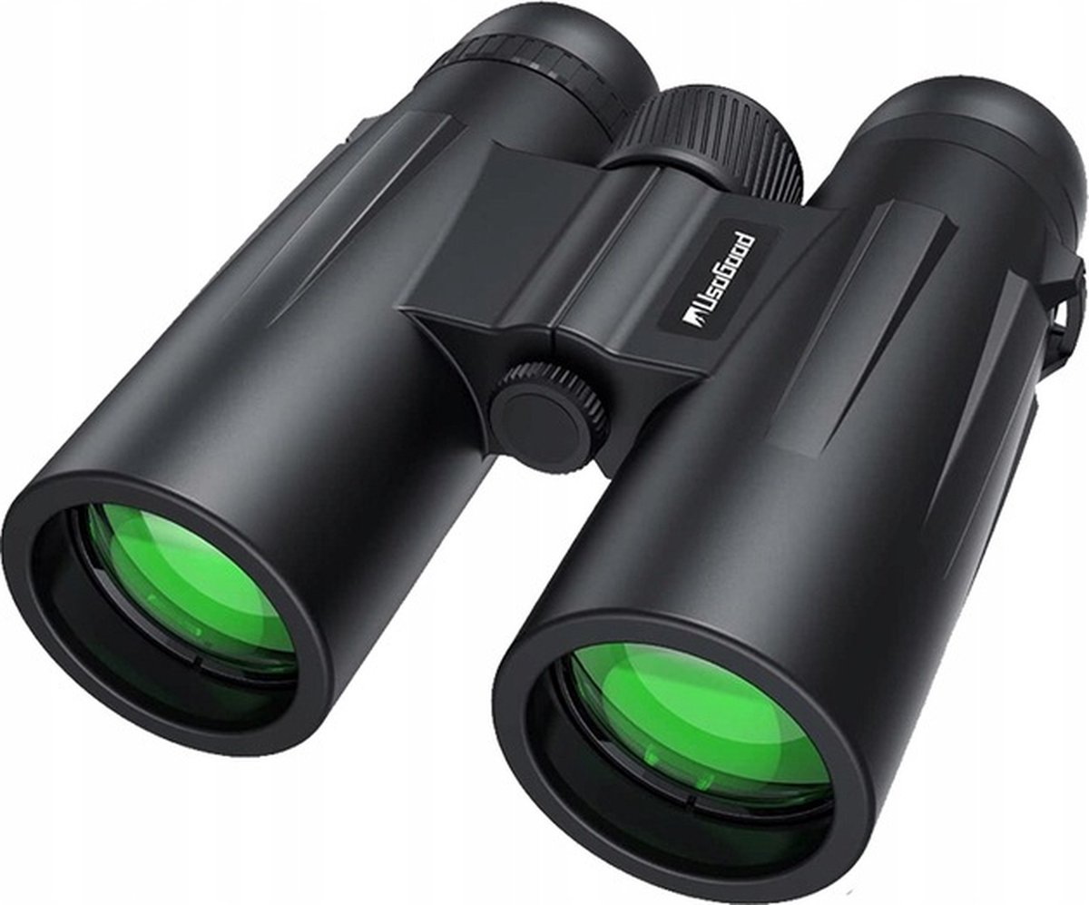 UsoGood HD 10x42 verrekijker - HD optisch systeem, volledig multi-coated lenzen, rubberen bepantsering, waterdicht, mistvrij, schokbestendig