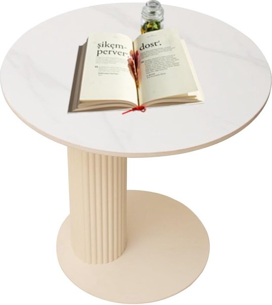 YMYNY Table d'Appoint à 2 Niveaux, Table Basse, Table de Chevet, Table Téléphone, Bout de Canapé, Table pour Salon, Chambre, Couloir 38×28×56CM Dorée HGD002G
